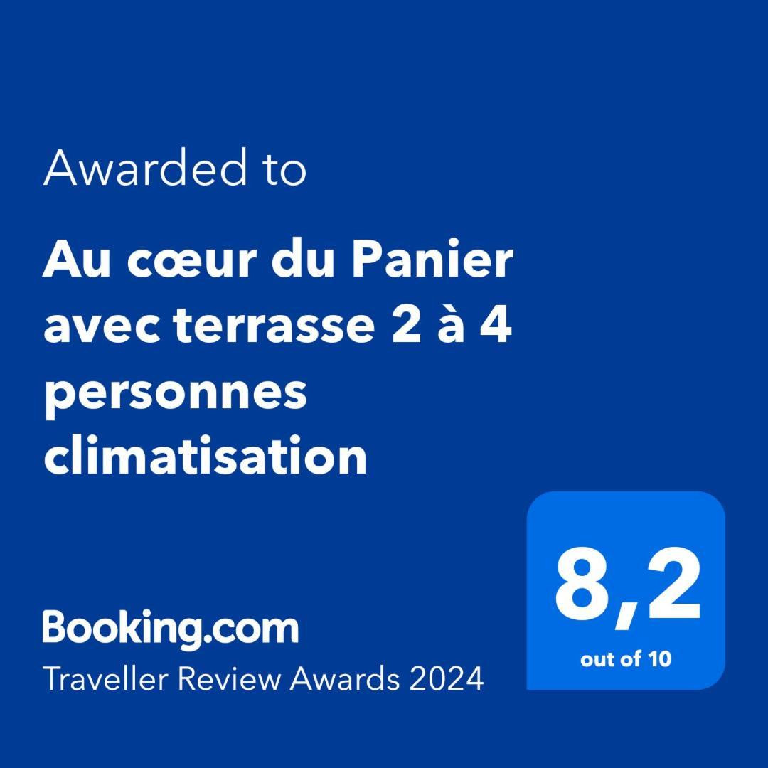 Apartamento Au Coeur Du Panier Avec Terrasse 2 A 4 Personnes Climatisation Marsella Exterior foto